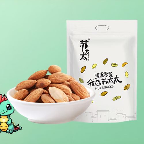 苏太太原味巴旦木仁扁桃仁杏仁巴达木干果烘焙孕妇坚果零食 巴旦木仁1